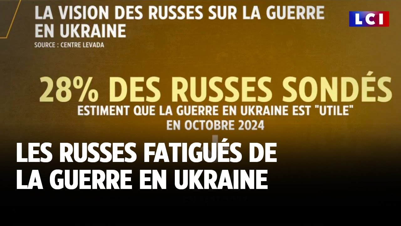 Les Russes fatigués de la guerre en Ukraine