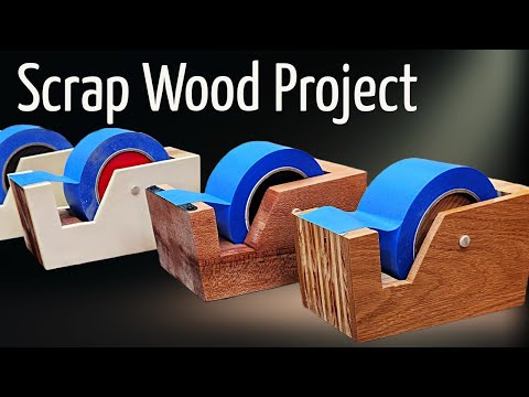 Easy Wooden Tape Dispenser. Free Plans