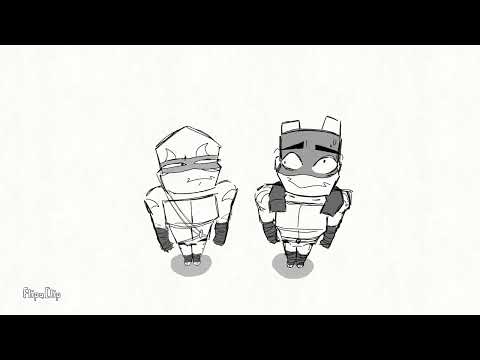 They are the disaster twins (ROTTMNT animatic thing)