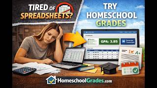 Ditch Homeschool Spreadsheets! Easy Gradebook, Attendance and more! | homeschoolgrades.com