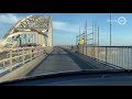 Rustig op de Waalbrug in Nijmegen