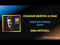 COULEUR MENTHE A L EAU - PAROLES (Lyrics) Eddy MITCHELL (HQ)