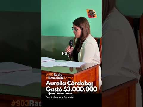 Gastos Aurelia Cordoba en Rosario De Lerma