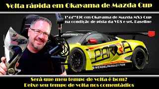Aula: Volta rápida em Okayama de Mazda MX5 Cup na condição de pista da VRS