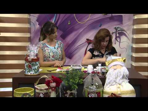 Mulher.com 04/12/2014 Silmara Cortegozo - Lata porta panetone Parte 1/2