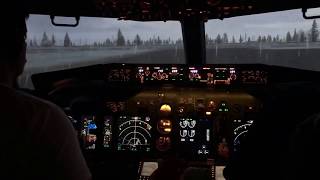 preview picture of video 'Cockpit: Landing a 737 in Oslo Gardermoen'