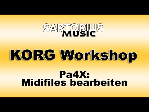 Workshop "Midifiles bearbeiten" am KORG Pa4X