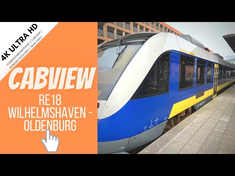 Beeindruckende Führerstandsmitfahrt in 4K von Wilhelmshaven-Oldenburg North Germany