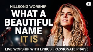 Download lagu What A Beautiful Name - Live Worship Song with Lyrics||Hillsong Worship  mp3