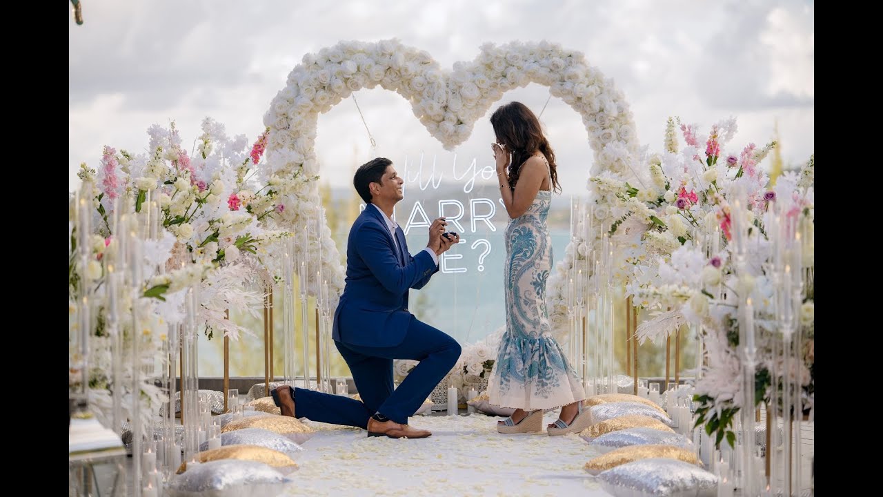 Amazing Rooftop Marriage Proposal in Phuket by BESPOKE EXPERIENCES THAILAND