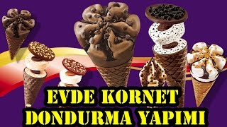 Evde Kornet Dondurma Yaptık / Cornetto Dondurma