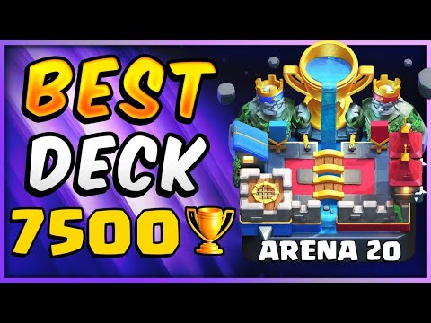 How to EASILY get 7500 Trophies 🏆 (Clash Royale Arena 20)