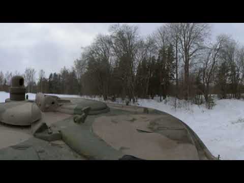 T-26 WW2 Soviet Tank Moving Out Of Forest Position Into Open Field [360 VR]