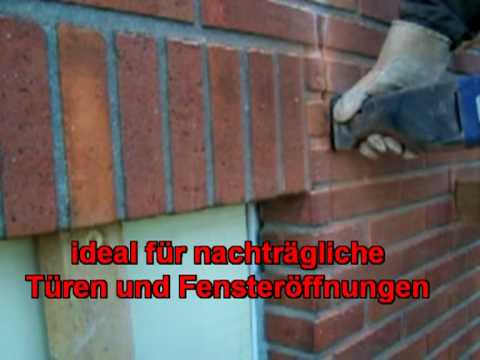 Mauerdurchbruch für Fenster- oder Türöffnungen