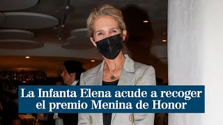 La Infanta Elena acude a recoger el premio Menina de Honor de una peña taurina
