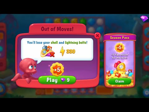 @Fishdom Level 12231 - 12233, Failed on Hard Level 12234