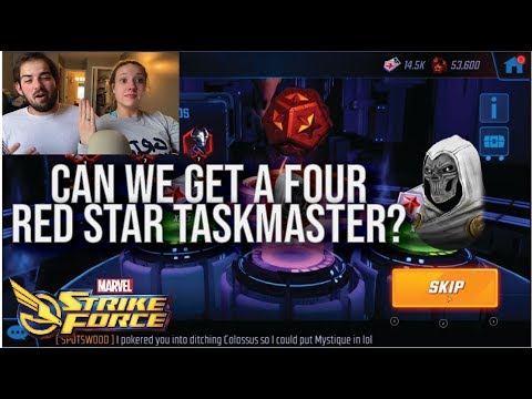 Going for a 4 Red Star Taskmaster - Taskmaster Red Star Orb Opening ∣ Marvel Strike Force