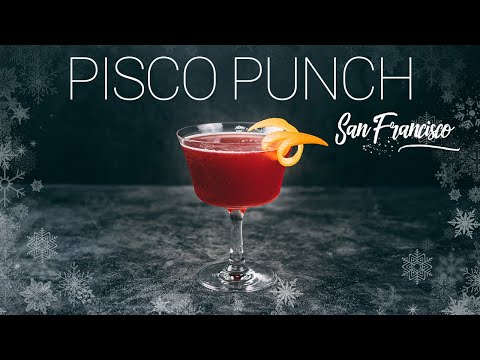 Pisco Punch Cocktail Recipe. Christmas cocktails recipes DAY 25