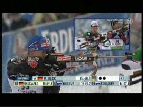 Biathlon der Damen in Hochfilzen Sprint 2008/2009