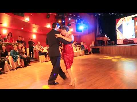  Magdalena Gutierrez  and  German Ballejo  are  dancing  to  the  tango  "  Confesion  "  by  Aníbal Troilo  in  2018