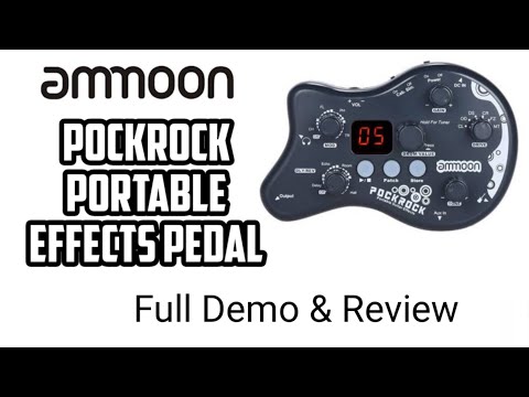 Ammoon Pockrock Portable Multi Effects Pedal | Full Demo & Review | JL Guitar Music