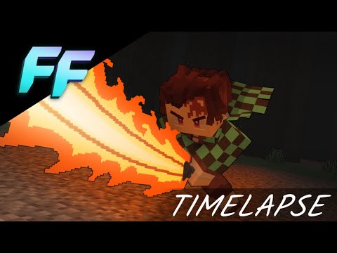 Minecraft Demon Slayer Timelapse // EPIC Studio Build