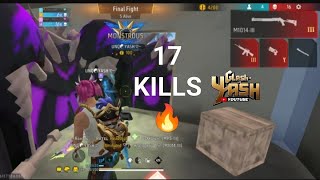 17 KILLS😱 , OP GAMEPLAY BR RANKED 