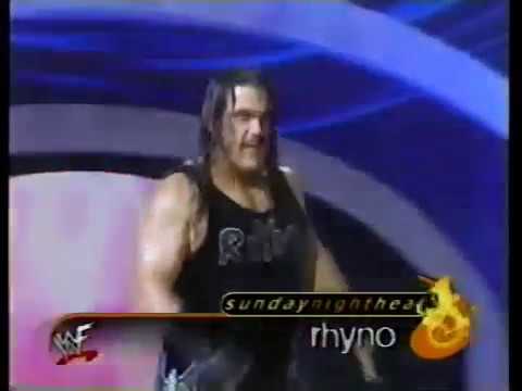 Raven vs. Rhyno (07 01 2001 WWF Sunday Night Heat)