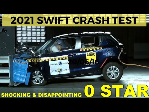 👎 Zero Star ⭐ | 2021 Swift Crash Test Video | Shocking & Shame