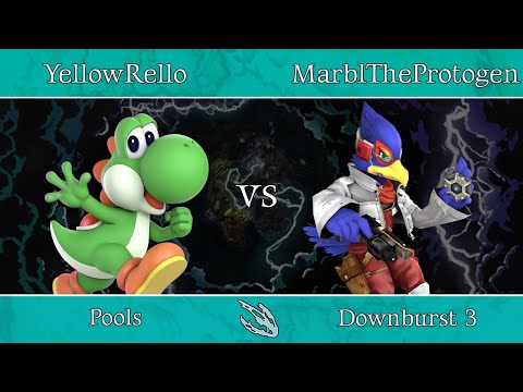 Downburst 3 - Pools: YellowRello (Sora, Yoshi) vs MarblTheProtogen (Falco)