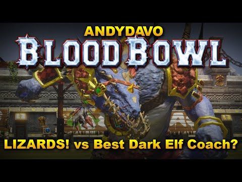 AndyDavo Lizardmen: Takes On Top Ladder Dark Elf Coach [Match 1]