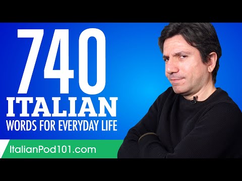 740 Italian Words for Everyday Life - Basic Vocabulary #37