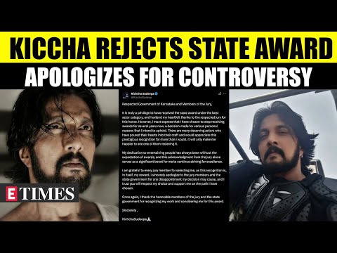 Kiccha Sudeep Turns Down State Award; Urges Jury To Honour True Talent & Apologizes For His Stand