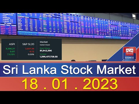Sri Lanka Stock Market 18.01.2023
