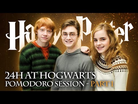 🏰24h HOGWARTS POMODORO WITH AMBIENCE🏰 Harry Potter Classes Pomodoro Technique | Part 1/2