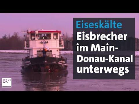 Eisbrecher im Main-Donau-Kanal | Abendschau | BR24