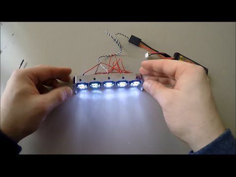 Traxxas X-MAXX LED Light Roof Canister Project