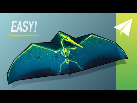How to Make an EASY Paper Airplane Glider — AeroDactyl, Designed by Will Barron