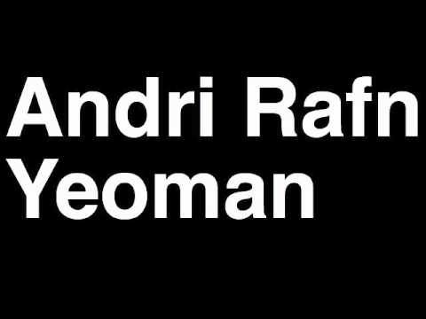 How to Pronounce Andri Rafn Yeoman Breidablik Football Goal Penalty Kick Yellow Red Card Injury