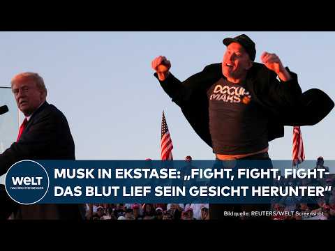 USA: DONALD TRUMP und ELON MUSK - Skurriler Wahlkampfauftritt am Ort des Attentats in Butler