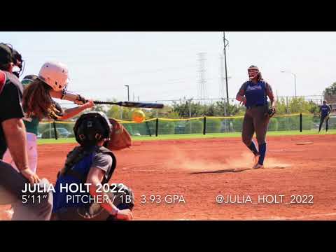 Julia Holt 2022  PITCHER / 1B  5’11”   3.93 GPA
