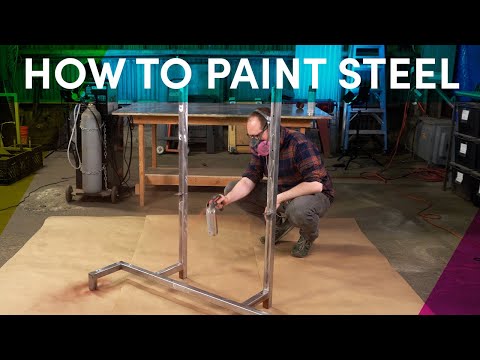How to paint new steel