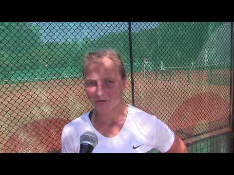 Karolína Kubaňová po vítězství ve čtvrtfinále MČR 2018