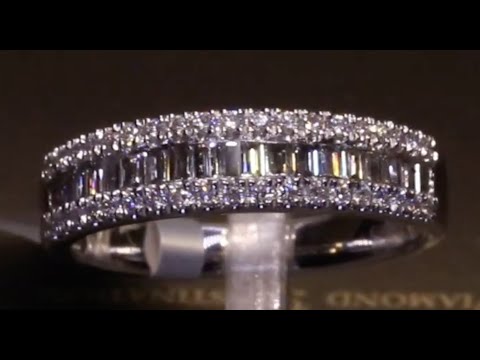 #86823 | T0.50ct/RB0.20ct/BC0.30ct | Round Brilliant & Baguette Diamond Eternity Ring | Platinum