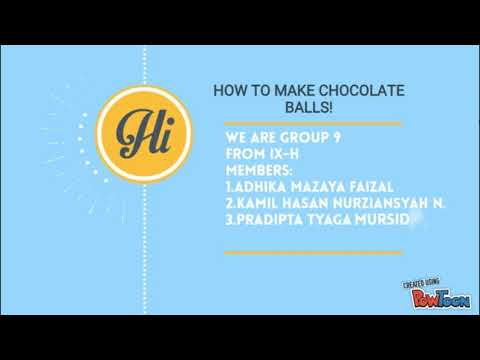 How to make chocolate balls