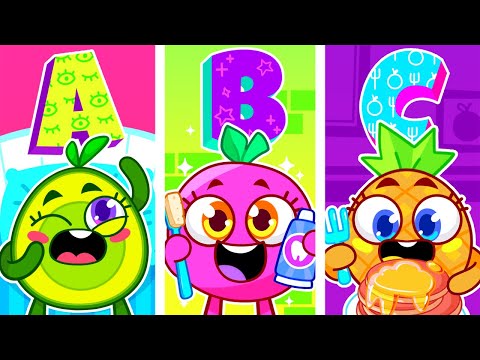 Avocado Babies MORNING ROUTINE in Alphabetical Order | Kids Cartoons by Pit & Penny Stories 🥑💖