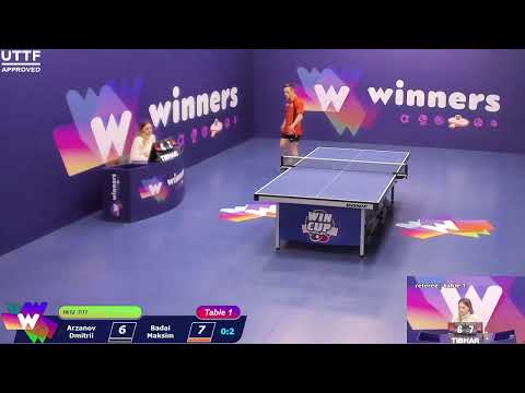 WINners CUP table 1 04.02   Arzanov Dmitrii - Badai Maksim  13:30