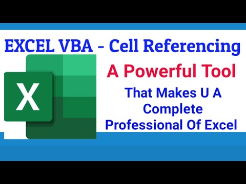 Excel VBA Beginner Tutorial [ Excel VBA Cell Referencing ] | Excel Macros ( VBA CELL REFERENCING)