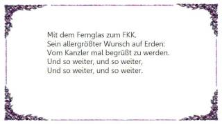 Die Toten Hosen - Und So Weiter Lyrics