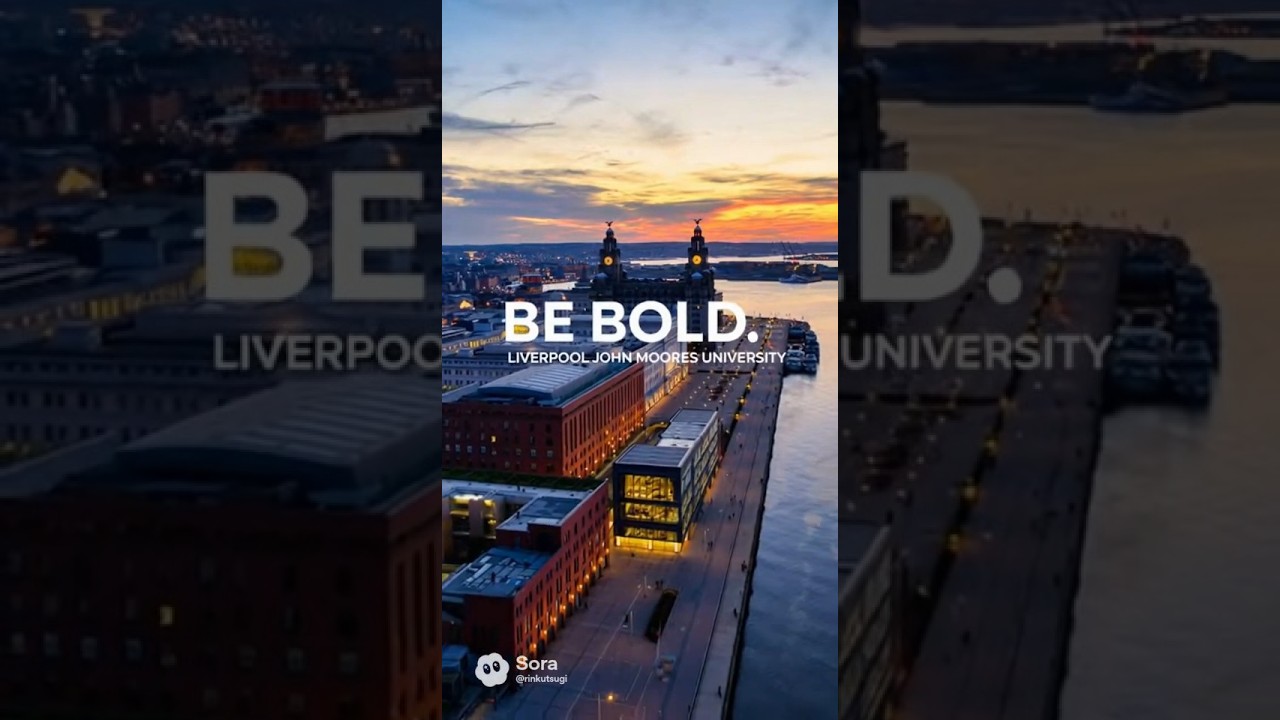 リヴァプール・ジョン・ムーア大学　Liverpool John Moores University　LJMU　リバプール　AIに作成してもらったイメージ動画 イギリス　英国　#shorts